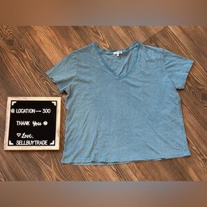 Sundry blue V-neck T-shirt